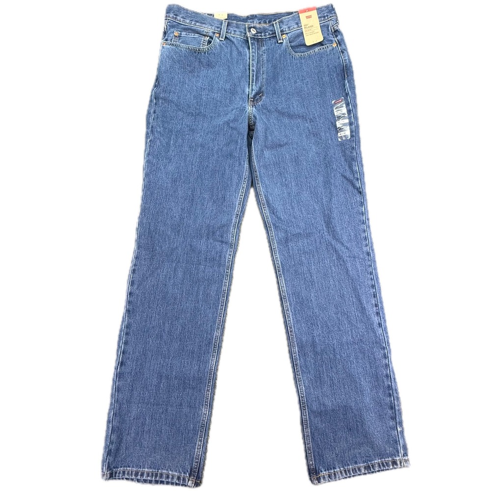 Levis 550 Relaxed Fit Jeans Mens 38x36 Blue Denim Tapered Leg 00550-4891 NEW